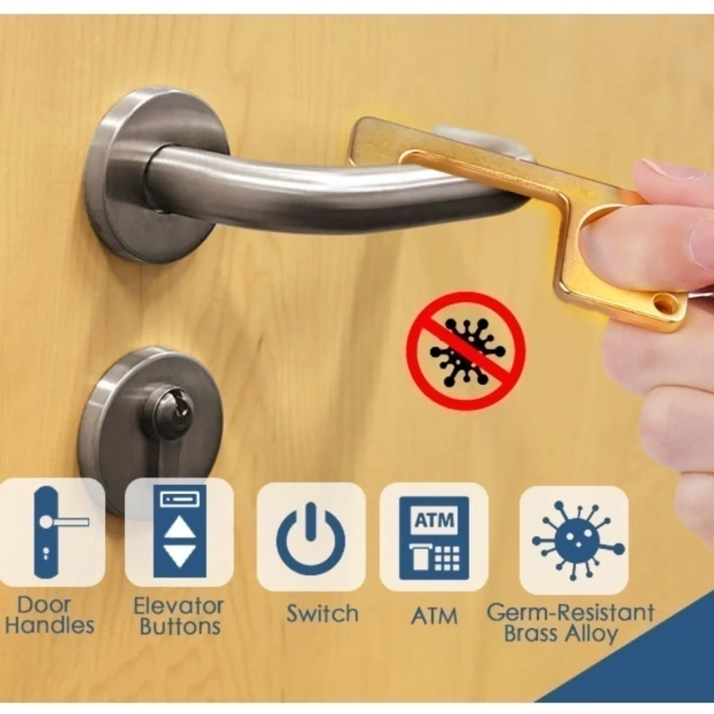 5 for $25! Keychain - Brass Door Handle Opener Pull!